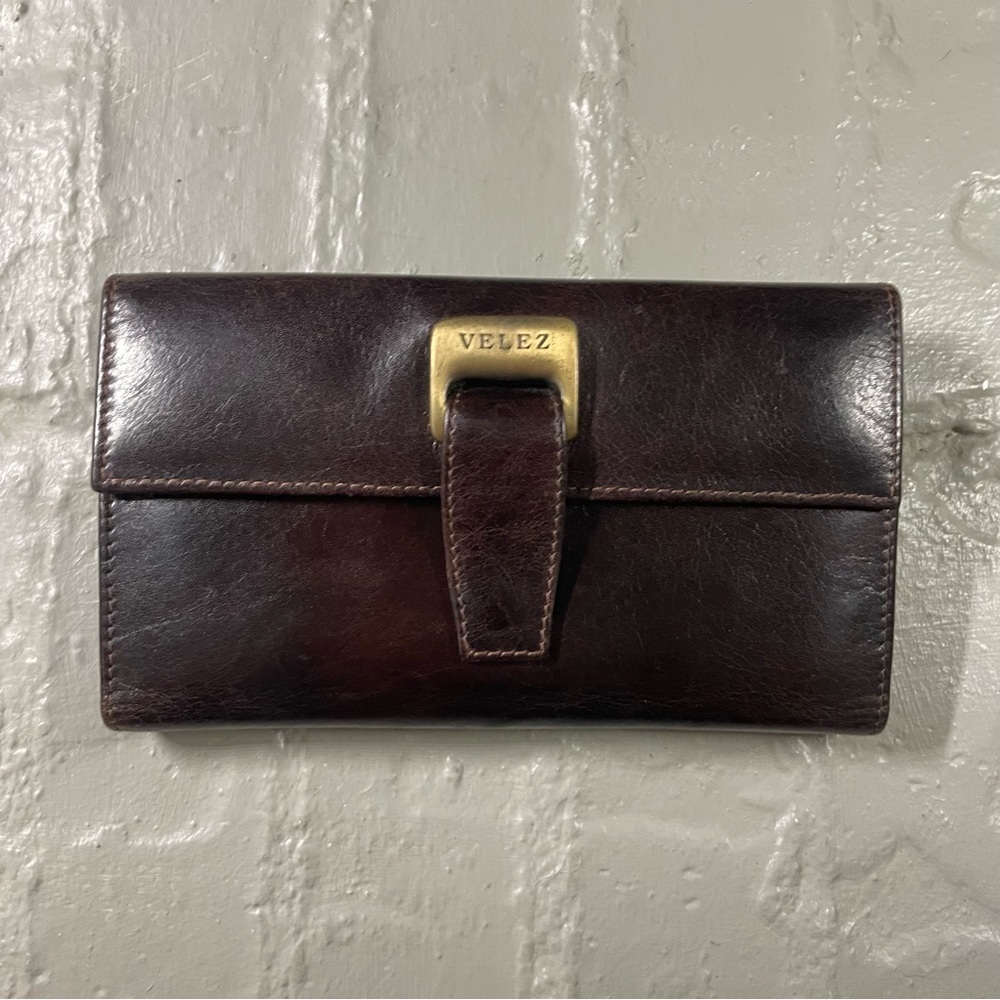 Velez dark brown leather wallet - Picture 2 of 15